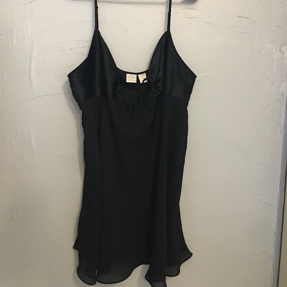 lingerie black slip dress